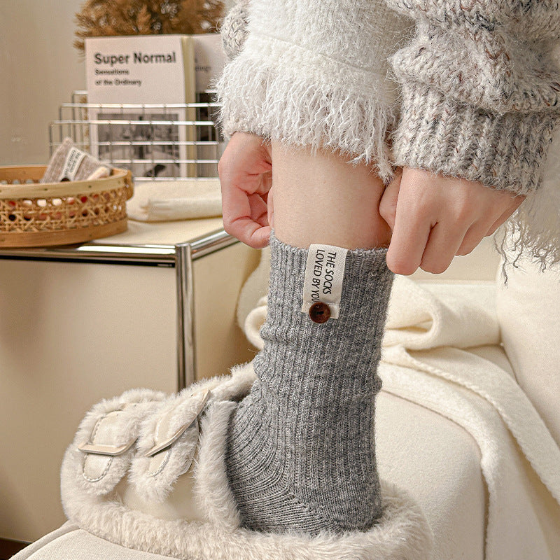 Warm socks made of natural wool Favee.me