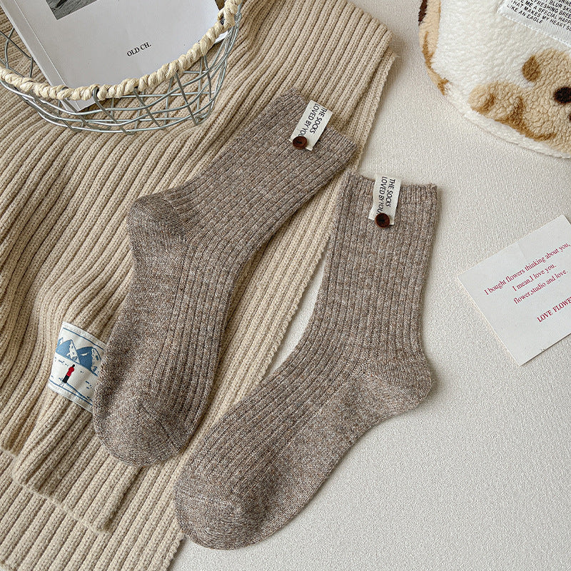 Warm socks made of natural wool Favee.me